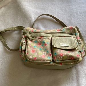 Multi sac floral crossbody purse